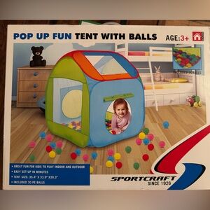 Sportscraft Colorful Pop-Up Tent with Balls